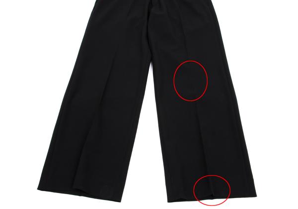ISSEY MIYAKE Wool Stretch Center Press Pants Black Size 2
