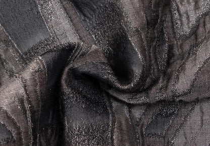 ISSEY MIYAKE Nylon Blend Lame Jacquard Pants Gray Size 2