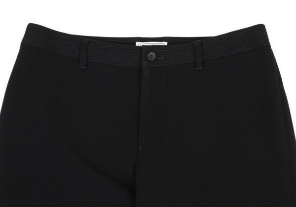 ISSEY MIYAKE FETE Poly Straight Pants Black Size 2