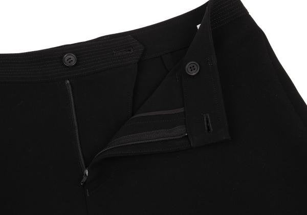 ISSEY MIYAKE FETE Poly Straight Pants Black Size 2