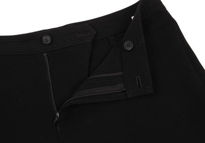 ISSEY MIYAKE FETE Poly Straight Pants Black Size 2