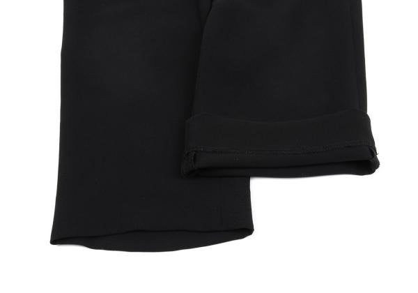 ISSEY MIYAKE FETE Poly Straight Pants Black Size 2