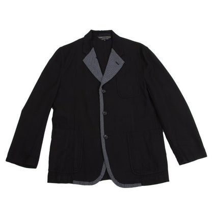 COMME des GARCONS HOMME PLUS Tweed Panel Blazer Black Size M