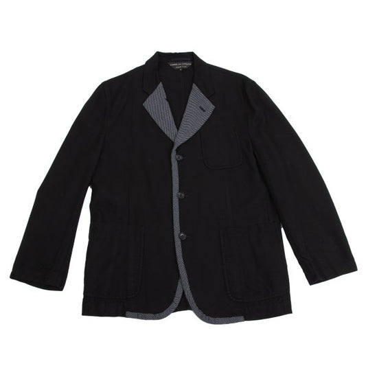 COMME des GARCONS HOMME PLUS Tweed Panel Blazer Black Size M