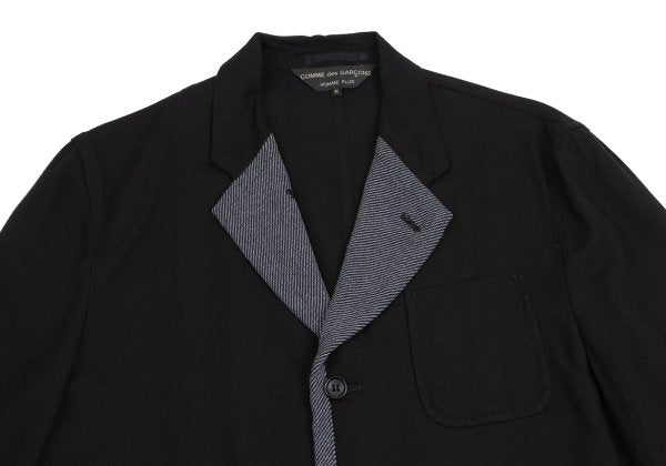 COMME des GARCONS HOMME PLUS Tweed Panel Blazer Black Size M