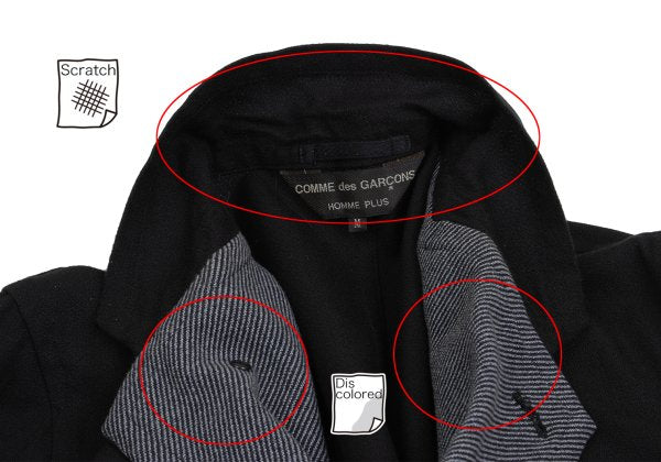 COMME des GARCONS HOMME PLUS Tweed Panel Blazer Black Size M