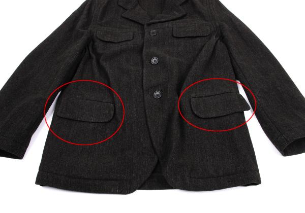 COMME des GARCONS HOMME PLUS Gather Jacket Charcoal Size L