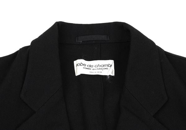 robe de chambre CDG Wool Gabardine Jacket Black Size M