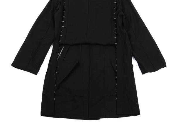 robe de chambre CDG Wool Gabardine Jacket Black Size M