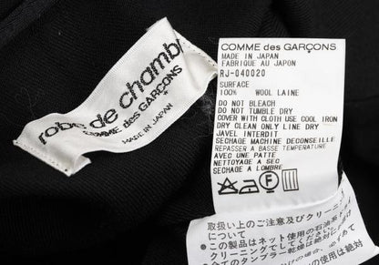 robe de chambre CDG Wool Gabardine Jacket Black Size M