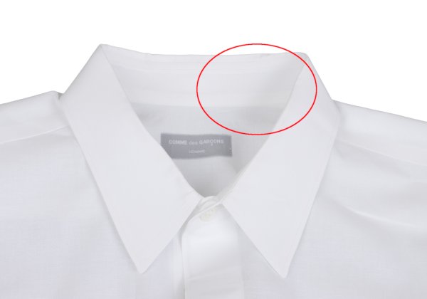 COMME des GARCONS HOMME Velour Placket Shirt White Size M