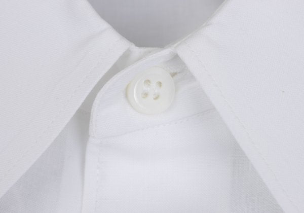 COMME des GARCONS HOMME Velour Placket Shirt White Size M
