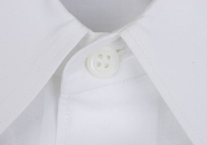 COMME des GARCONS HOMME Velour Placket Shirt White Size M