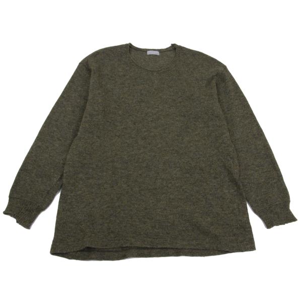 COMME des GARCONS HOMME Wool Blend Knit Sweater Green Size M