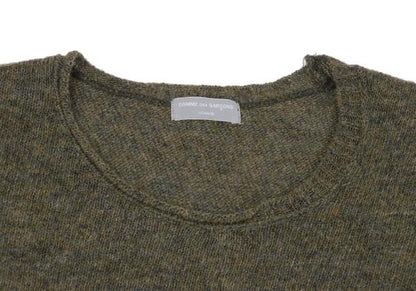 COMME des GARCONS HOMME Wool Blend Knit Sweater Green Size M