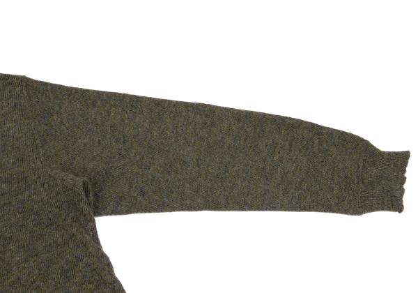 COMME des GARCONS HOMME Wool Blend Knit Sweater Green Size M