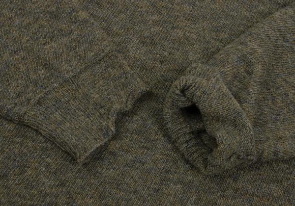 COMME des GARCONS HOMME Wool Blend Knit Sweater Green Size M