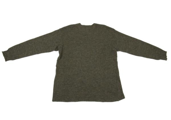 COMME des GARCONS HOMME Wool Blend Knit Sweater Green Size M
