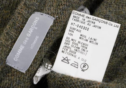 COMME des GARCONS HOMME Wool Blend Knit Sweater Green Size M