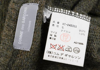 COMME des GARCONS HOMME Wool Blend Knit Sweater Green Size M