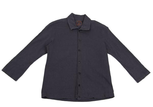 45rpm Cotton 3/4 Sleeve Button-Up Shirt Navy Size 2