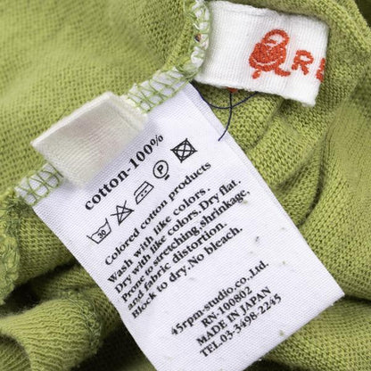 45rpm R by Cotton Cut & Sew L/S Tee Lime Green Size 2