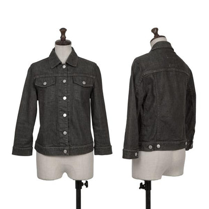 HELMUT LANG ELASTIC DENIM SLIM 2 Jacket Charcoal Size 38