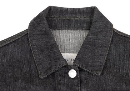 HELMUT LANG ELASTIC DENIM SLIM 2 Jacket Charcoal Size 38