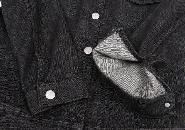 HELMUT LANG ELASTIC DENIM SLIM 2 Jacket Charcoal Size 38