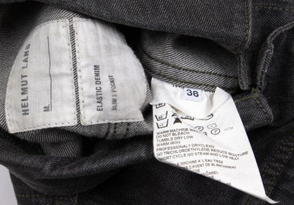 HELMUT LANG ELASTIC DENIM SLIM 2 Jacket Charcoal Size 38