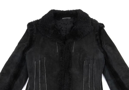 Yohji Yamamoto FEMME Outseam Mouton Jacket Black Size S