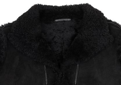 Yohji Yamamoto FEMME Outseam Mouton Jacket Black Size S