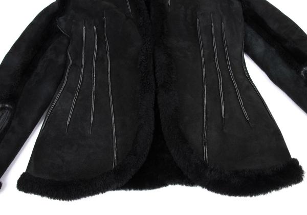 Yohji Yamamoto FEMME Outseam Mouton Jacket Black Size S
