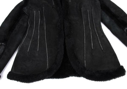 Yohji Yamamoto FEMME Outseam Mouton Jacket Black Size S
