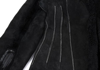 Yohji Yamamoto FEMME Outseam Mouton Jacket Black Size S