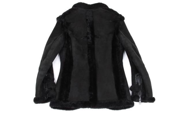 Yohji Yamamoto FEMME Outseam Mouton Jacket Black Size S