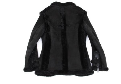 Yohji Yamamoto FEMME Outseam Mouton Jacket Black Size S