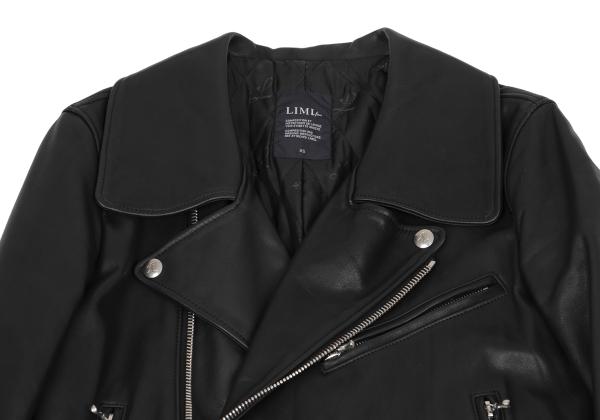 LIMI feu Quilted Lining Leather Riders Coat Black Size XS