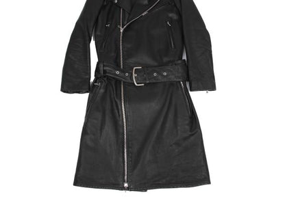 LIMI feu Quilted Lining Leather Riders Coat Black Size XS
