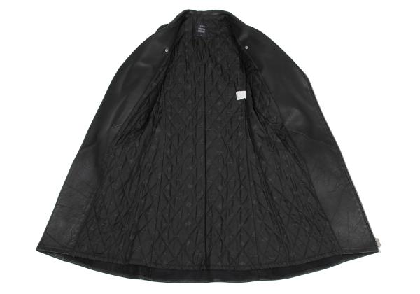 LIMI feu Quilted Lining Leather Riders Coat Black Size XS