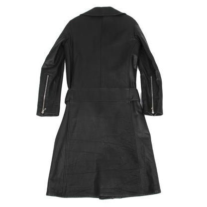 LIMI feu Quilted Lining Leather Riders Coat Black Size XS