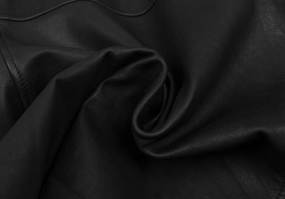 LIMI feu Quilted Lining Leather Riders Coat Black Size XS