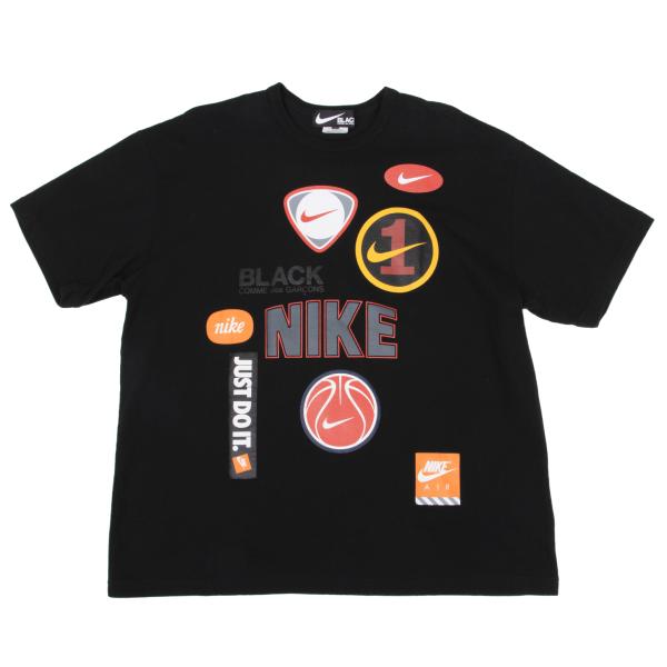 BLACK COMME des GARCONS x Nike Logo T-Shirt Black Size S