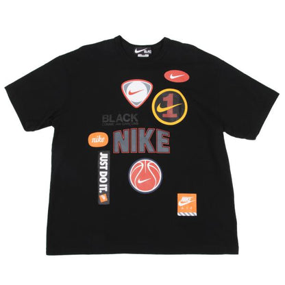 BLACK COMME des GARCONS x Nike Logo T-Shirt Black Size S