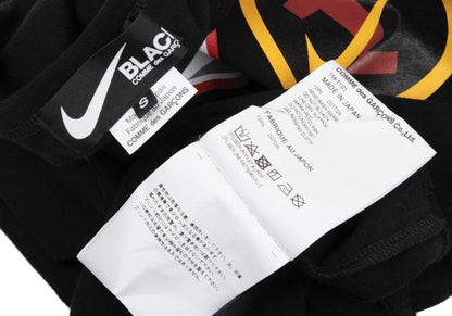 BLACK COMME des GARCONS x Nike Logo T-Shirt Black Size S