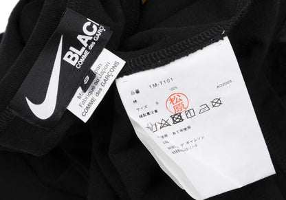 BLACK COMME des GARCONS x Nike Logo T-Shirt Black Size S
