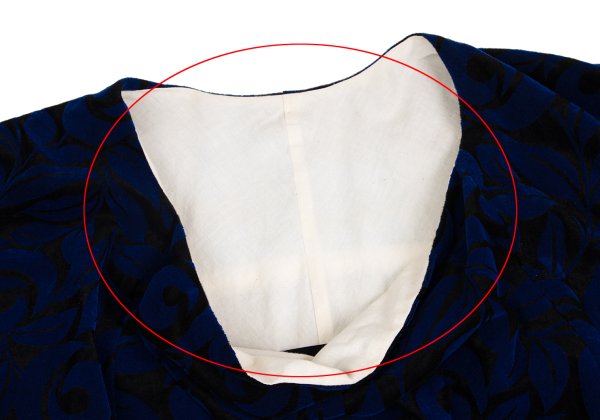 COMME des GARCONS 96AW Botanical Flock Blouse Blue Size L