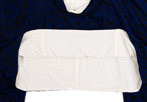 COMME des GARCONS 96AW Botanical Flock Blouse Blue Size L