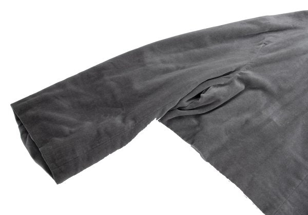 COMME des GARCONS 96AW Velvet Square Neck Hoodie Gray Size M