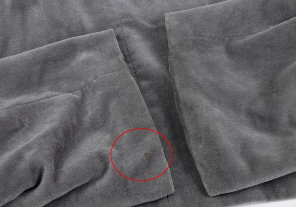 COMME des GARCONS 96AW Velvet Square Neck Hoodie Gray Size M